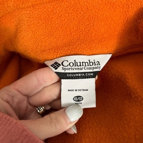 Columbia Orange Fleece Zip Up Jacket - Picture 8 of 13
